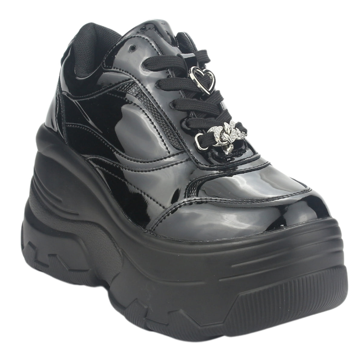 Zapatilla Chalada Mujer Nake-1 Negro Urbano