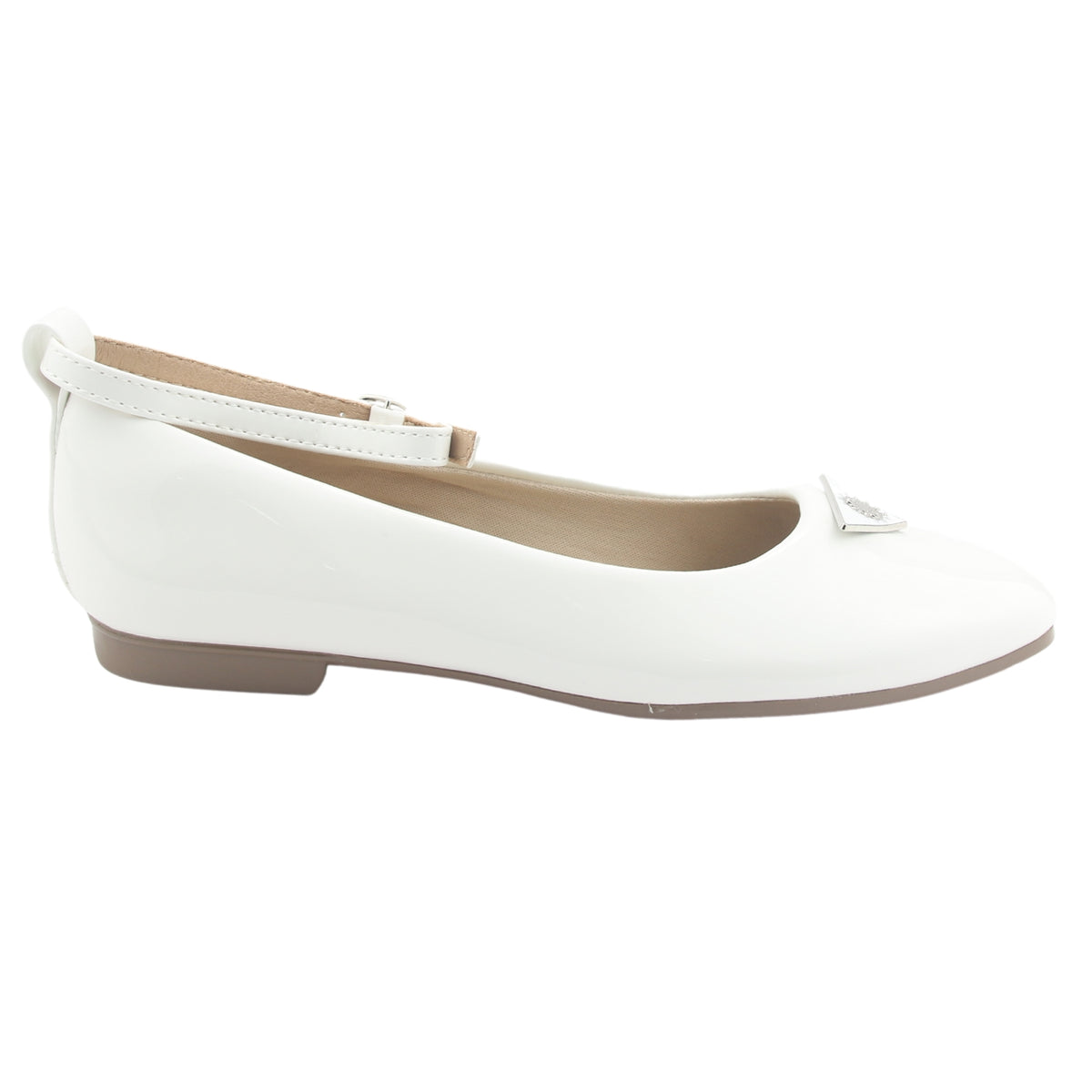 Ballerina Chalada Mujer Nazzer-1 Blanco Casual