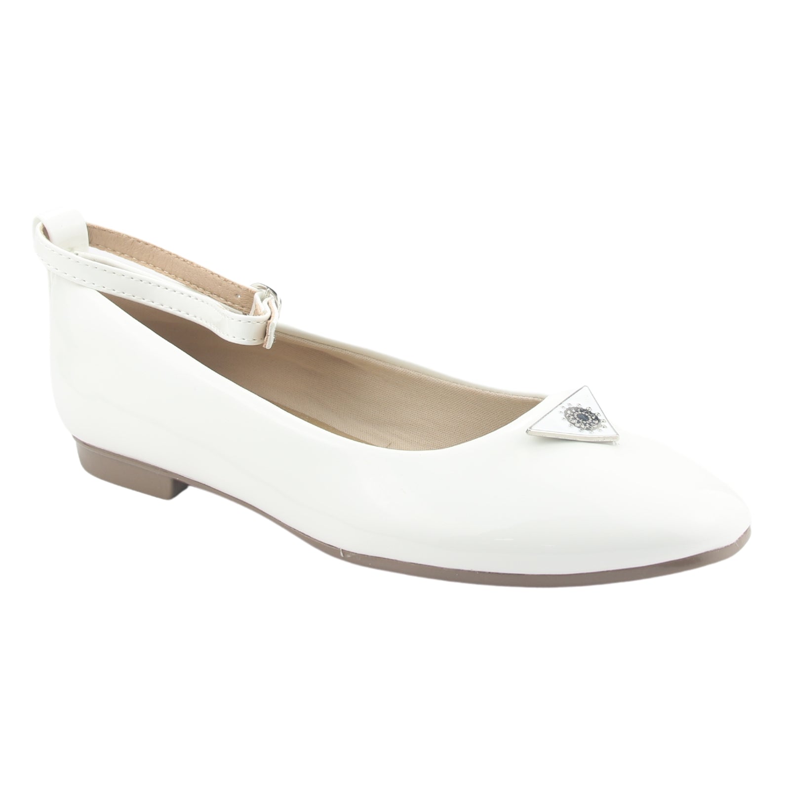 Ballerina Chalada Mujer Nazzer-1 Blanco Casual