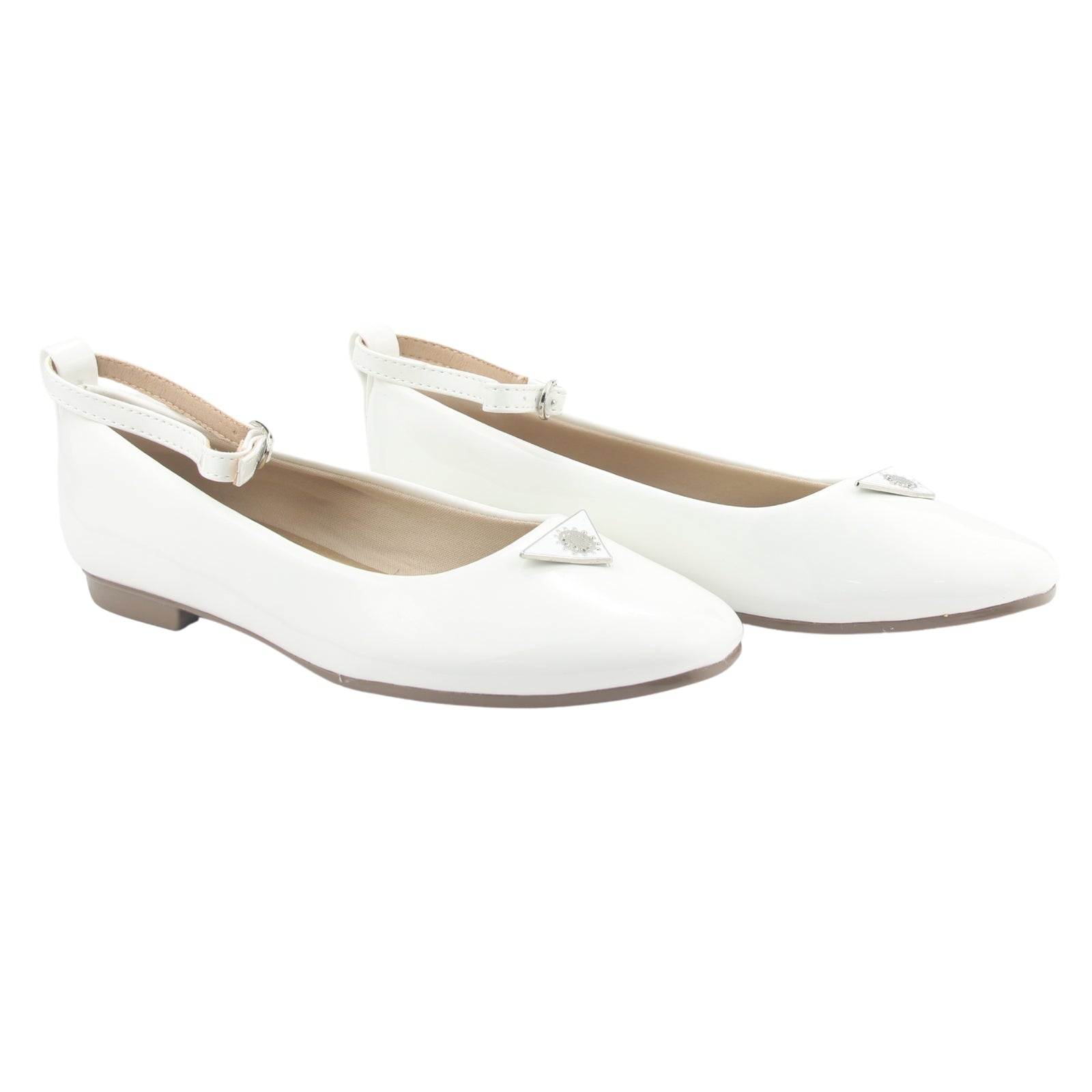 Ballerina Chalada Mujer Nazzer-1 Blanco Casual