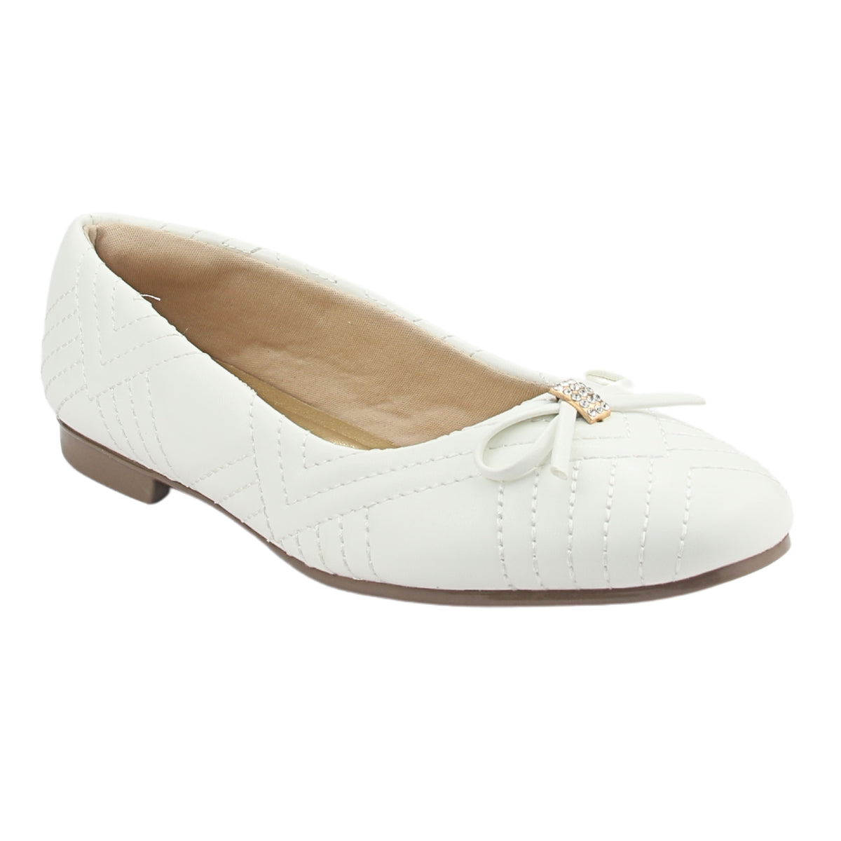 Ballerina Chalada Mujer Nazzer-3 Blanco Casual