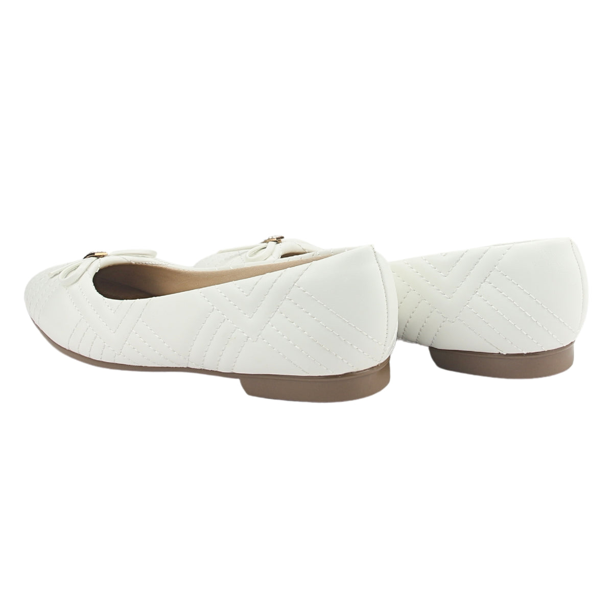 Ballerina Chalada Mujer Nazzer-3 Blanco Casual