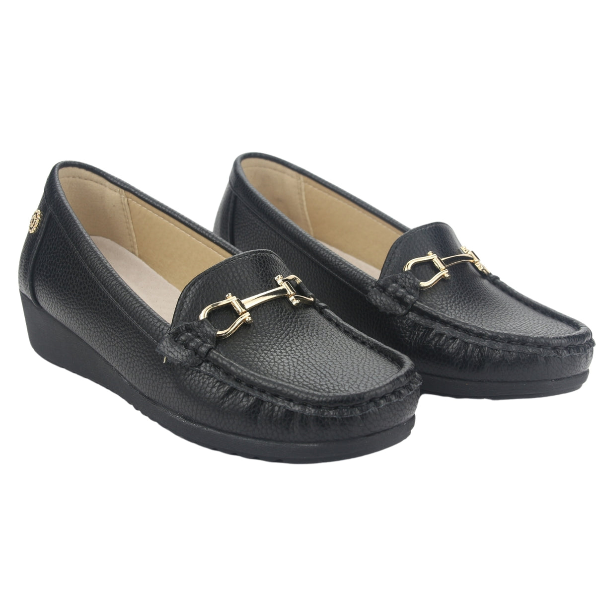 Mocasin Chalada Mujer Malu-2 Negro Casual