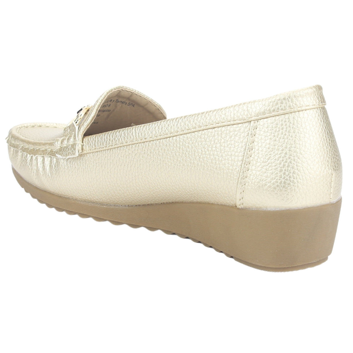 Mocasin Chalada Mujer Malu-2 Dorado Casual