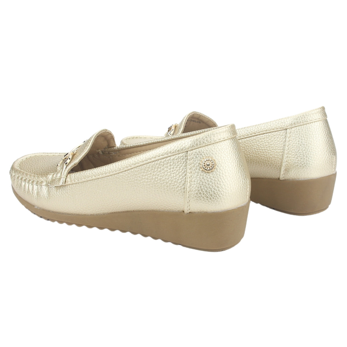Mocasin Chalada Mujer Malu-2 Dorado Casual