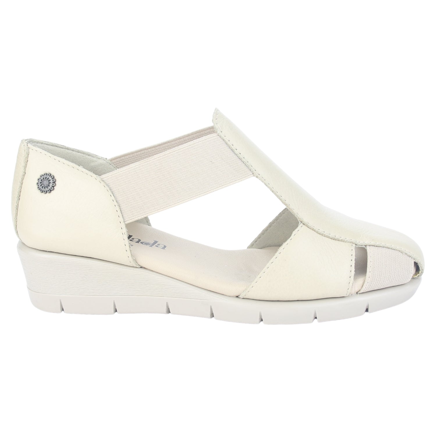 Sandalia de Cuero Chalada Mujer Calafate-3 Beige Casual