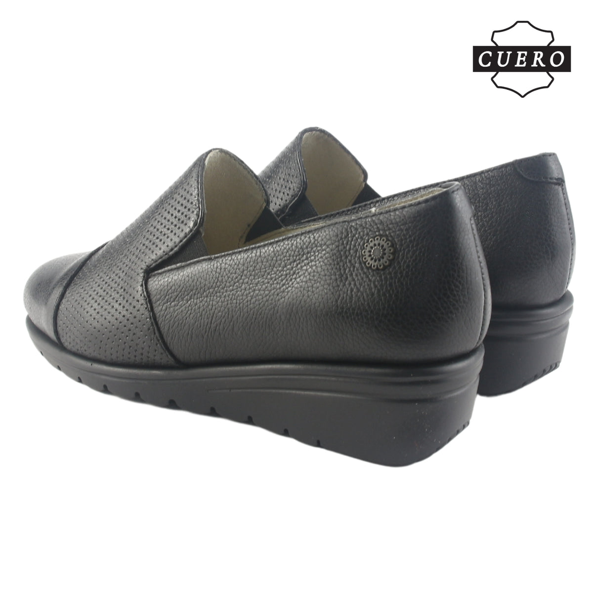 Zapato de Cuero Chalada Mujer Casia-1 Negro Casual