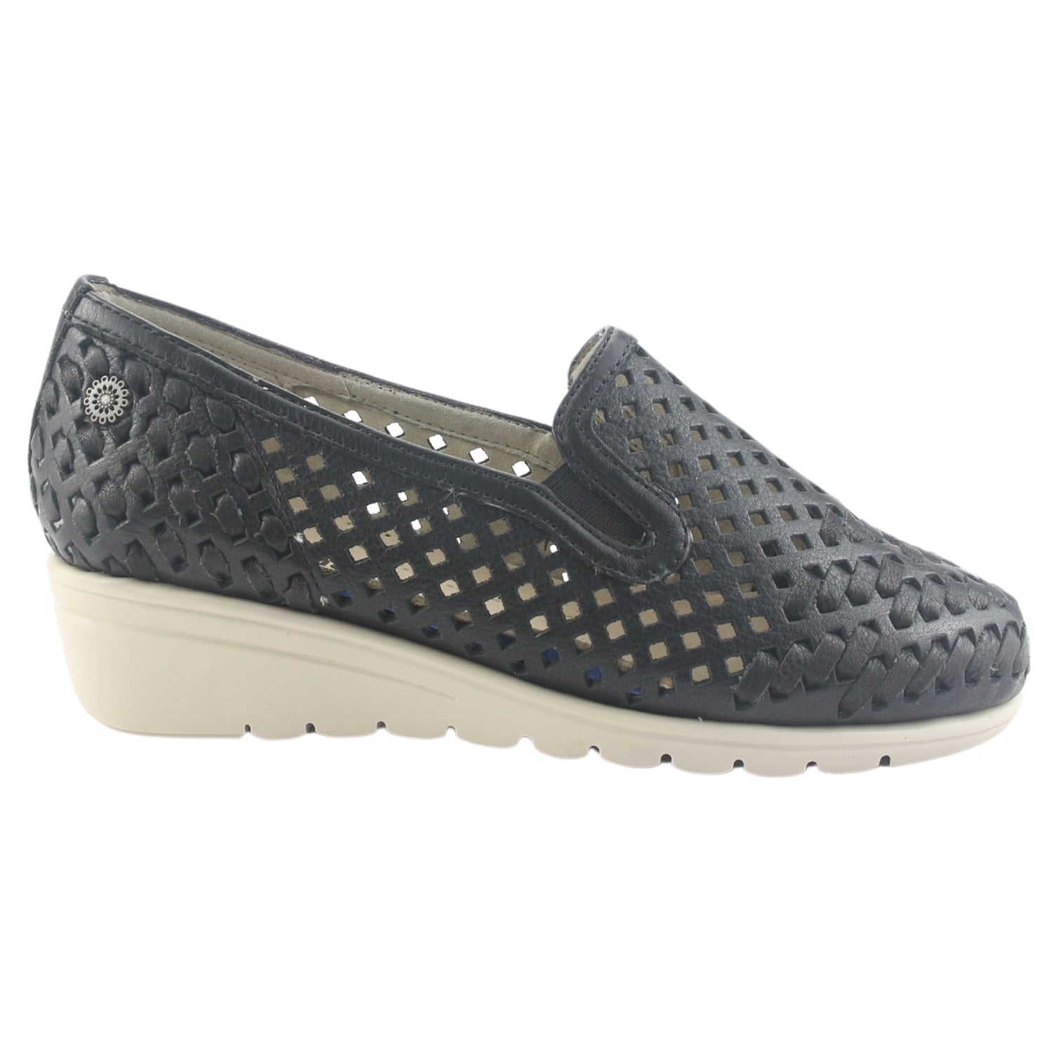 Zapato de Cuero Chalada Mujer Crose-1 Negro Casual
