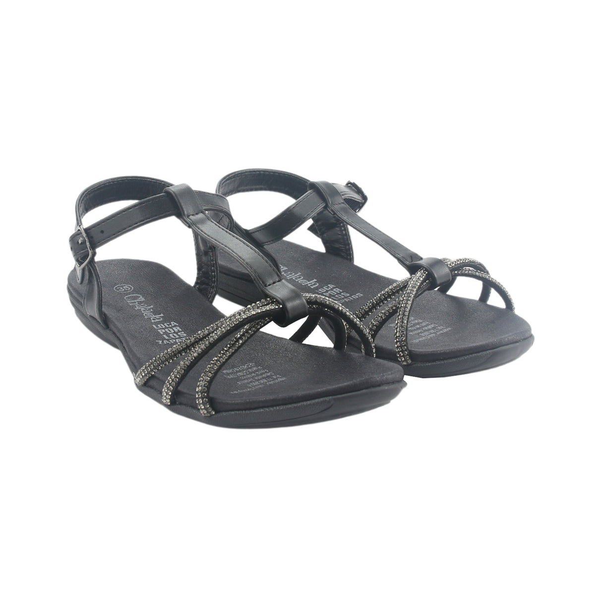 Sandalia Chalada Mujer Anatomic80 Negro Casual