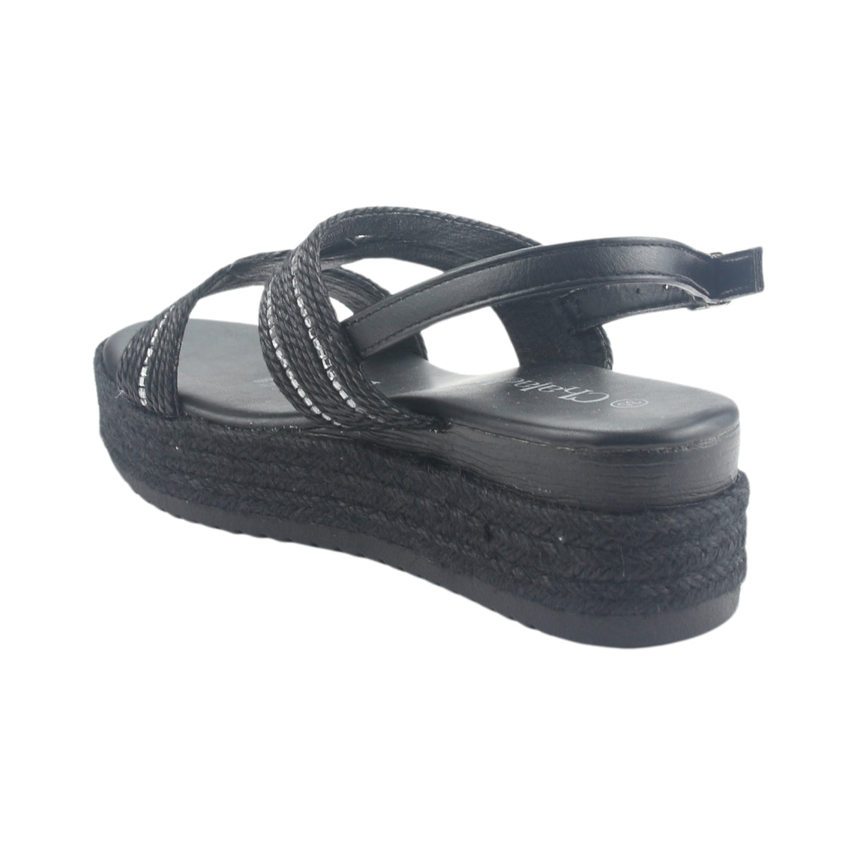 Sandalia Chalada Mujer Cuna-1 Negro Casual