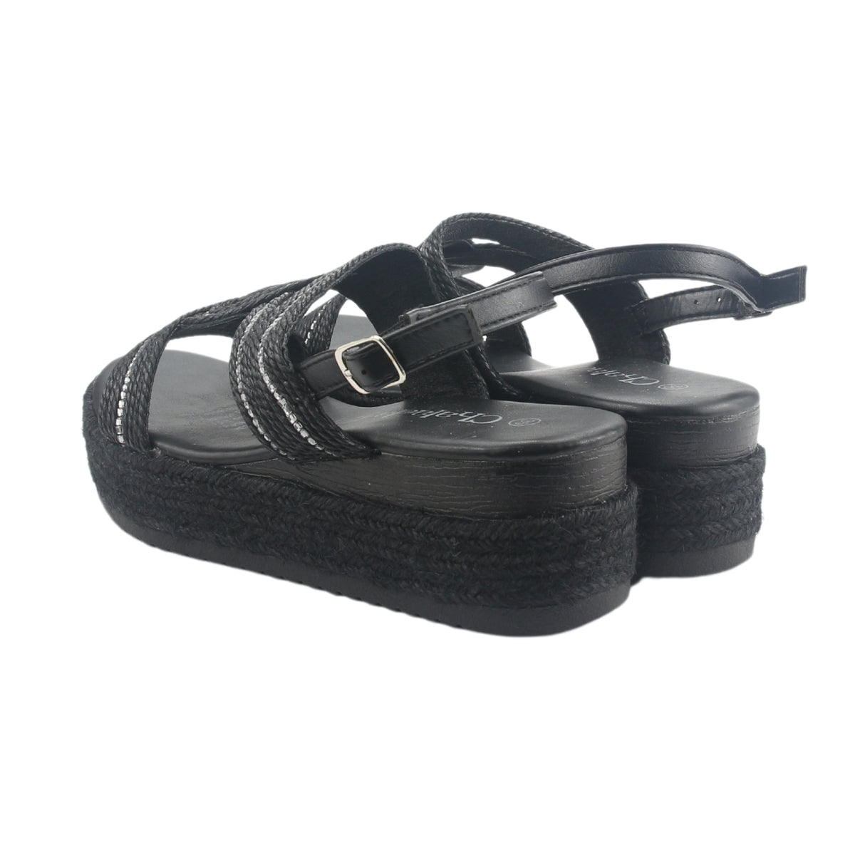 Sandalia Chalada Mujer Cuna-1 Negro Casual