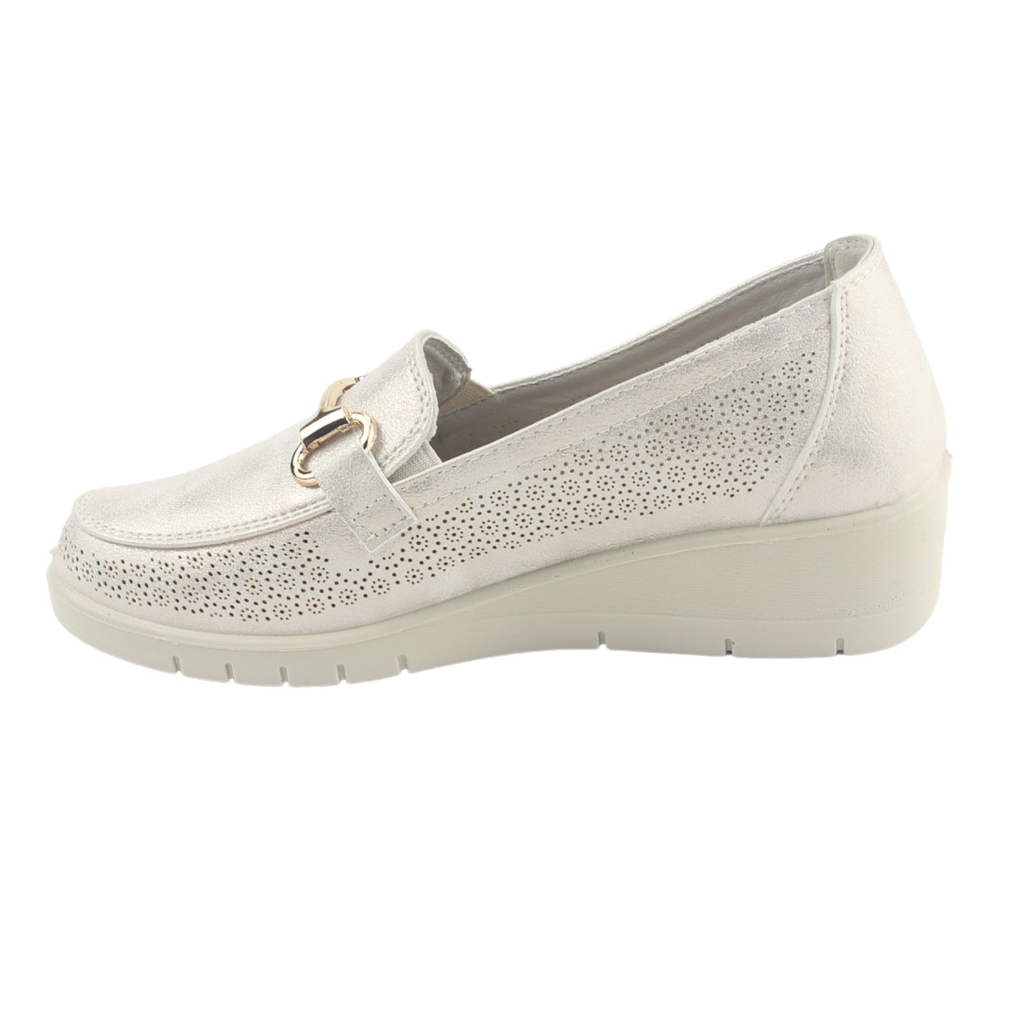 Mocasin Chalada Mujer Cona-2 Dorado Casual