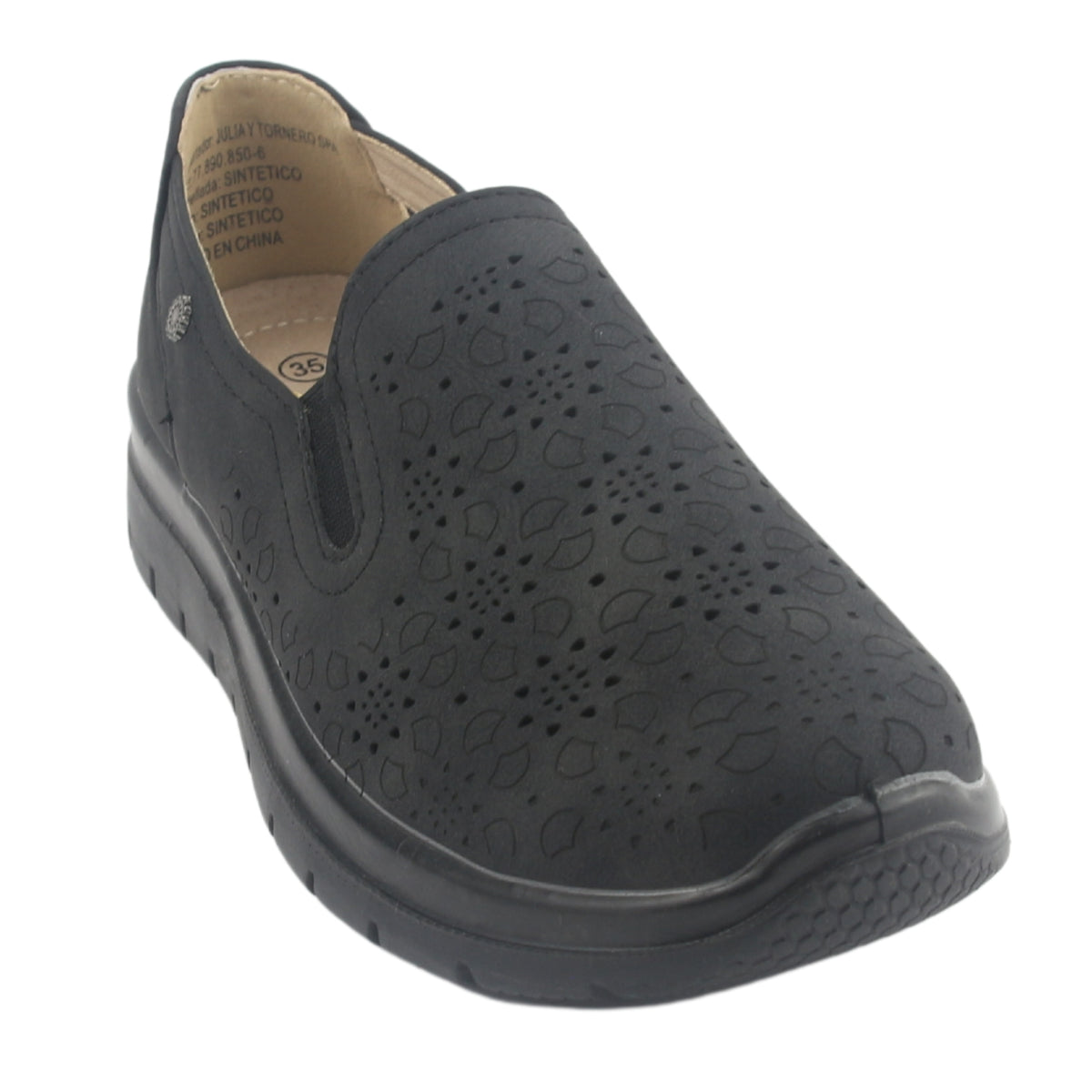 Zapato Chalada Mujer Finest-4 Negro Casual