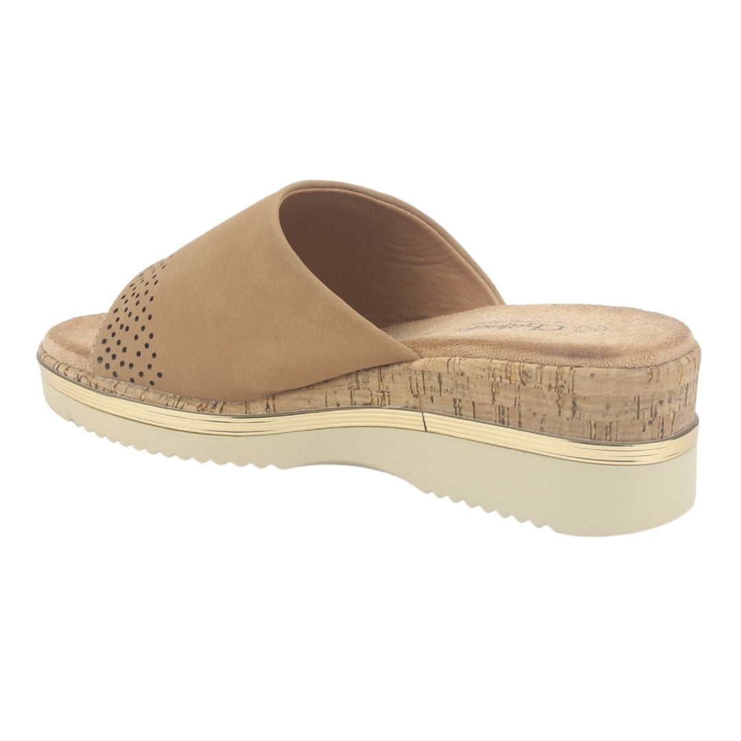 Sandalia Chalada Mujer Tera-1 Beige Plataforma