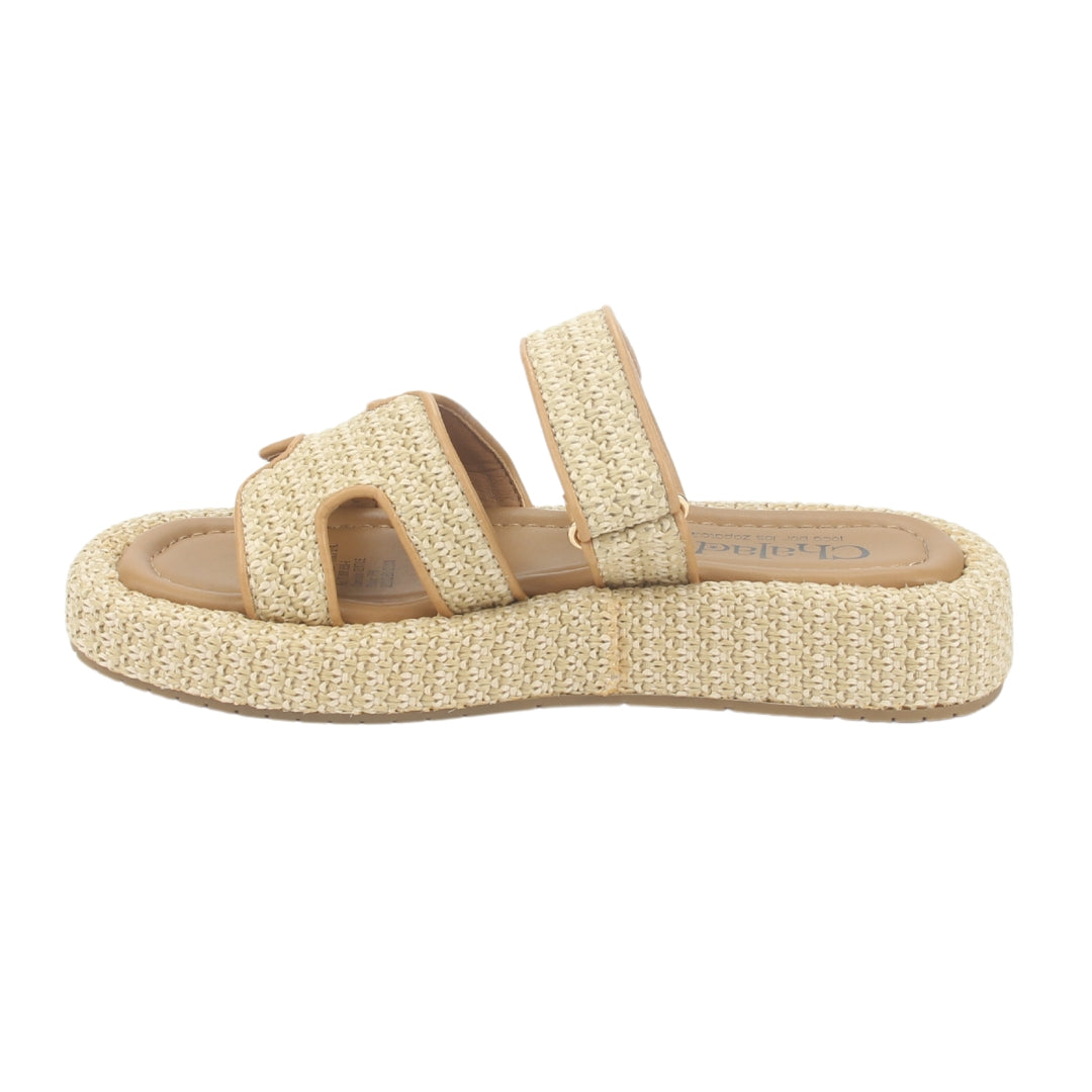 Sandalia Chalada Mujer Yukonl-17 Beige Plataforma Poki