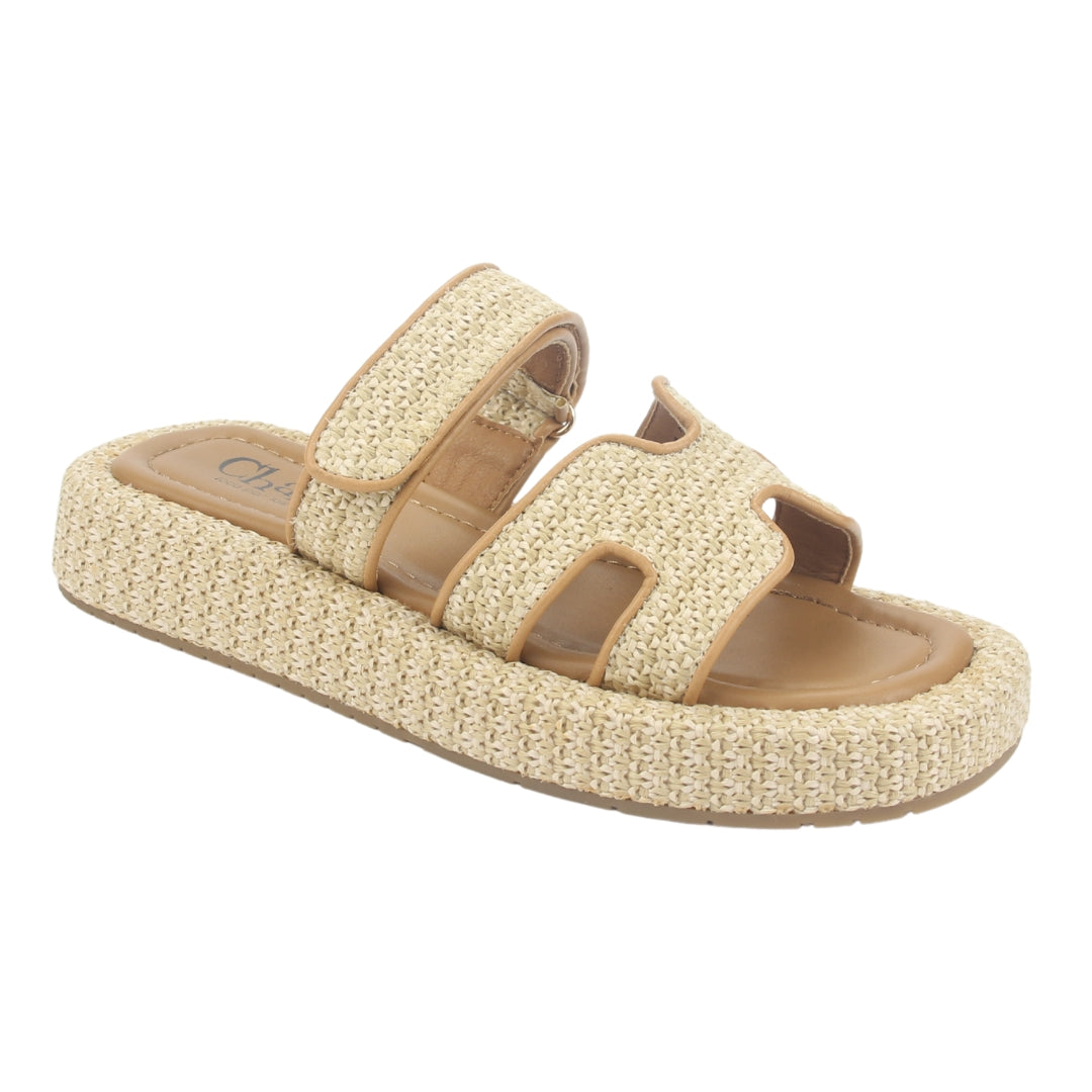 Sandalia Chalada Mujer Yukonl-17 Beige Plataforma Poki