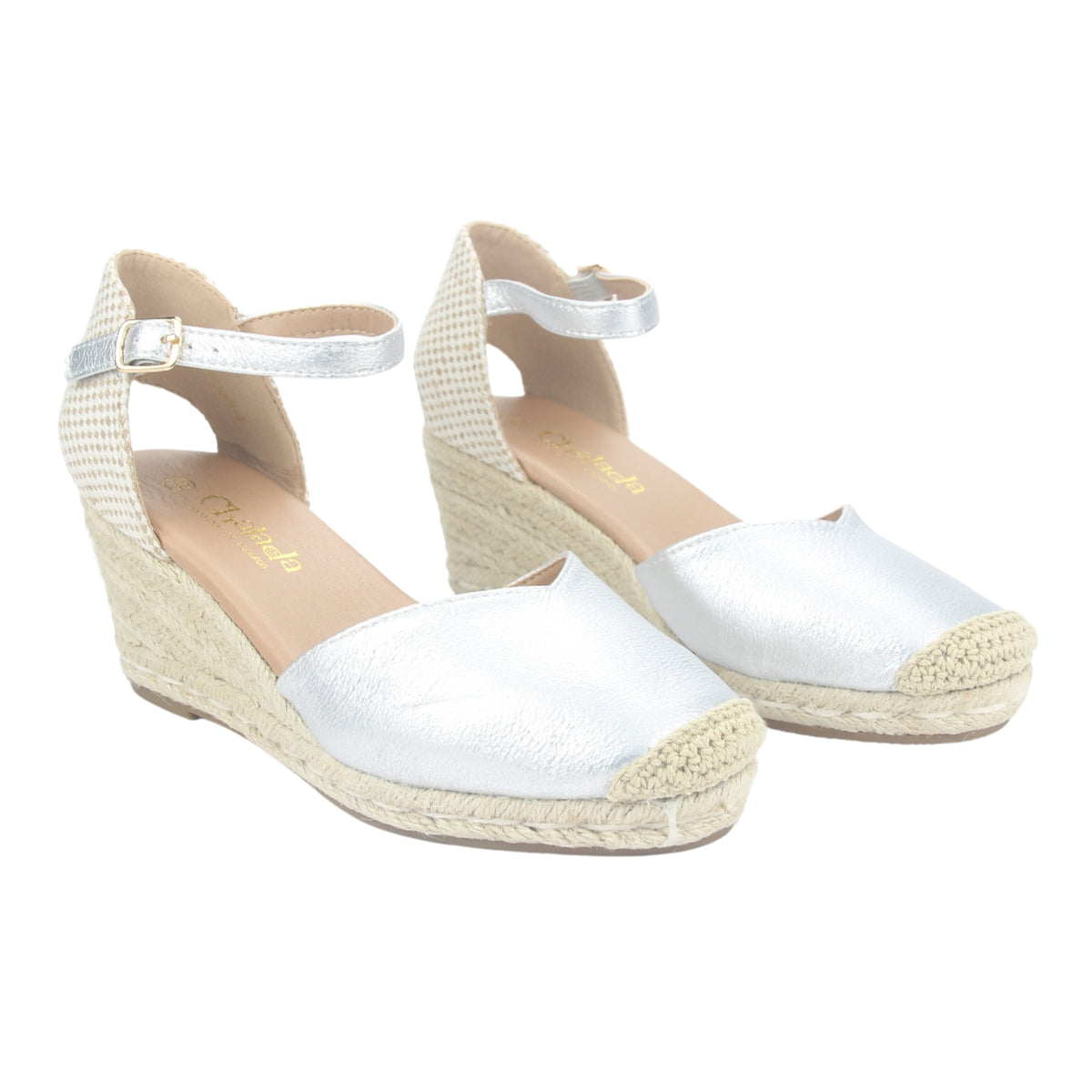 Alpargatas Chalada Mujer Penny-2 Plateado Plataforma