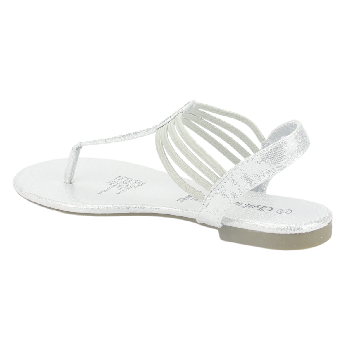 Sandalia Chalada Mujer Alki-5 Plateado Plana