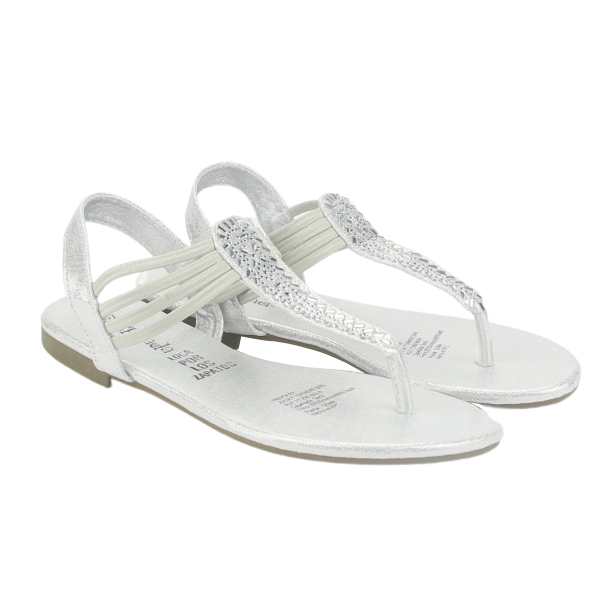 Sandalia Chalada Mujer Alki-5 Plateado Plana