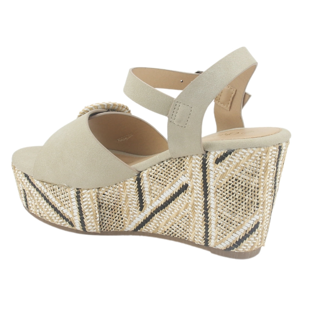 Sandalia Chalada Mujer Como-50 Beige Plataforma