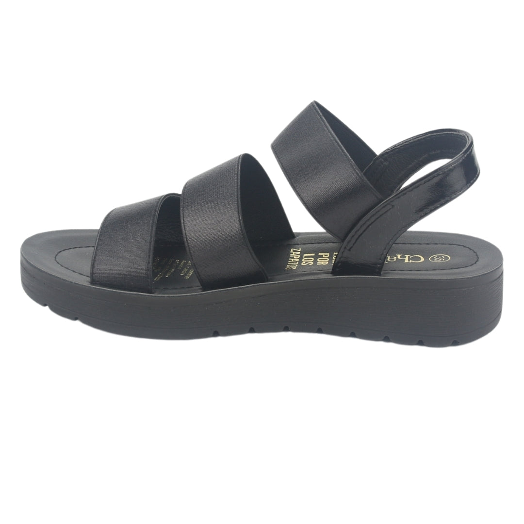 Sandalia Chalada Mujer Quantah-20 Negro Casual