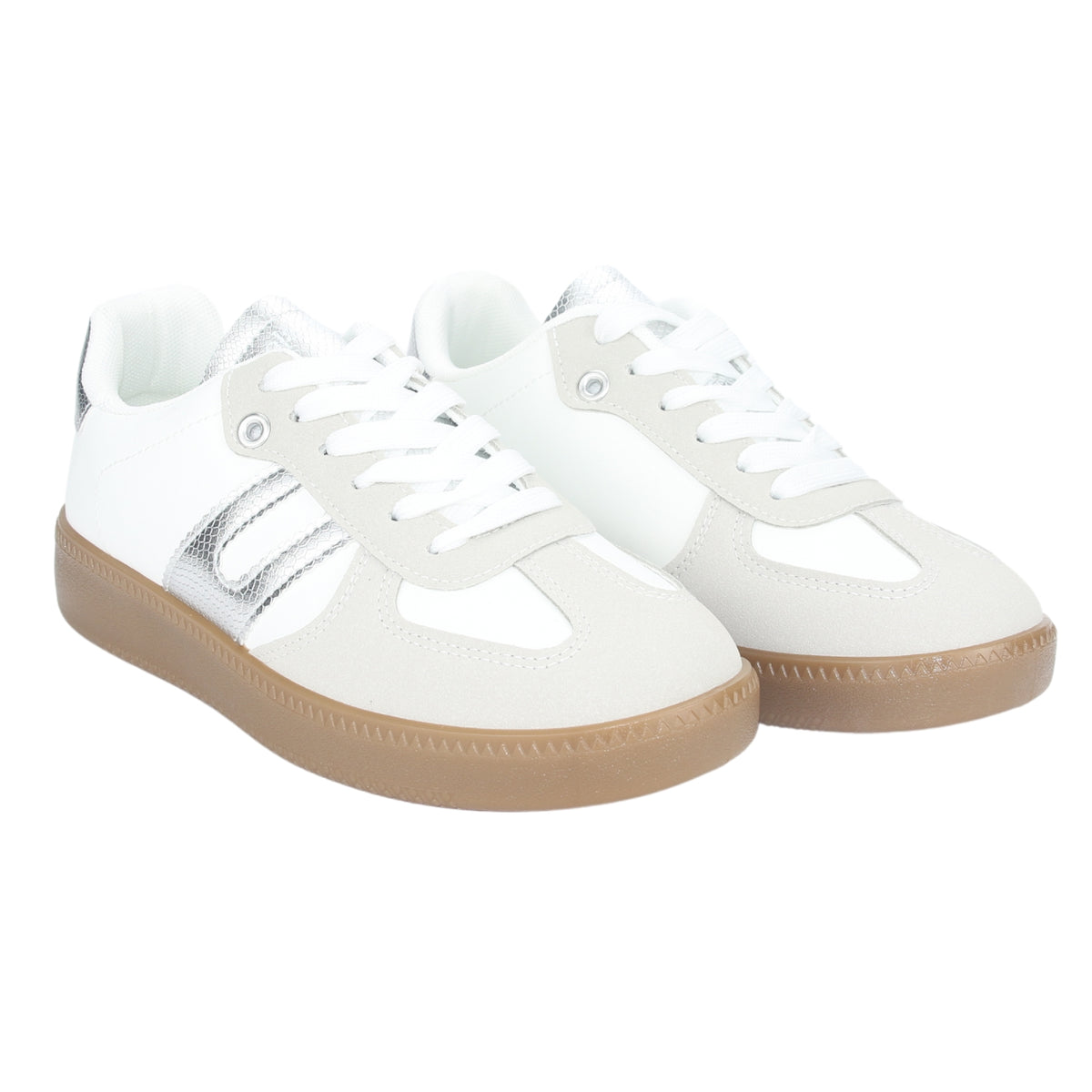 Zapatilla Chalada Mujer Antu-2 Blanco Plata Urbano