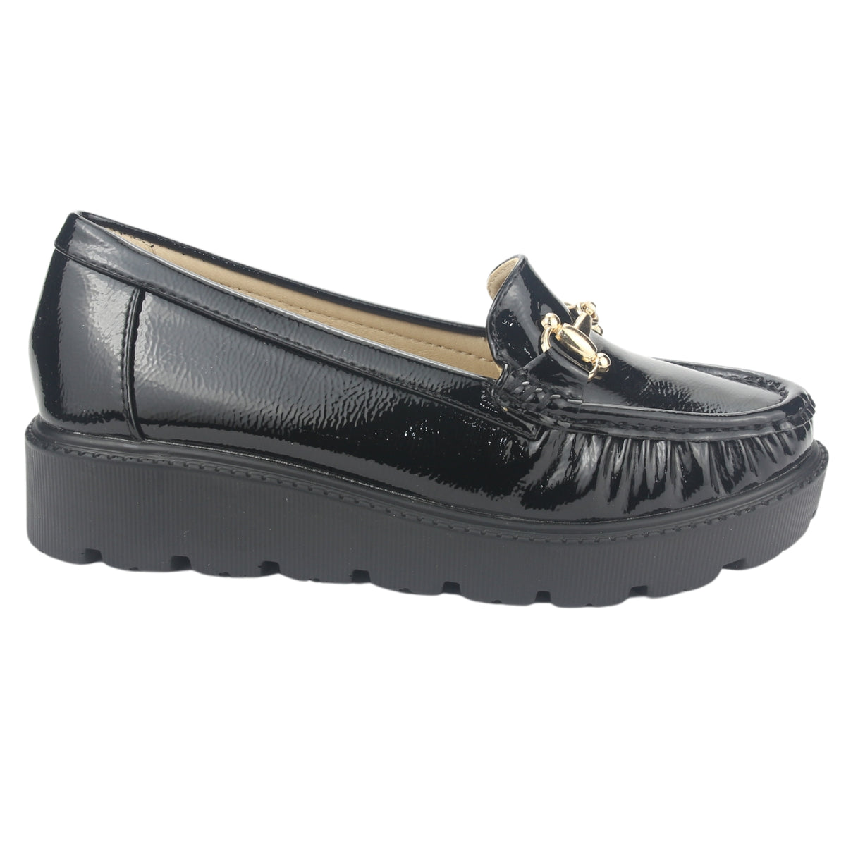 Mocasin Chalada Mujer Gran-20 Negro Casual