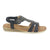 Sandalia Chalada Mujer Alka-1 Negro Plano