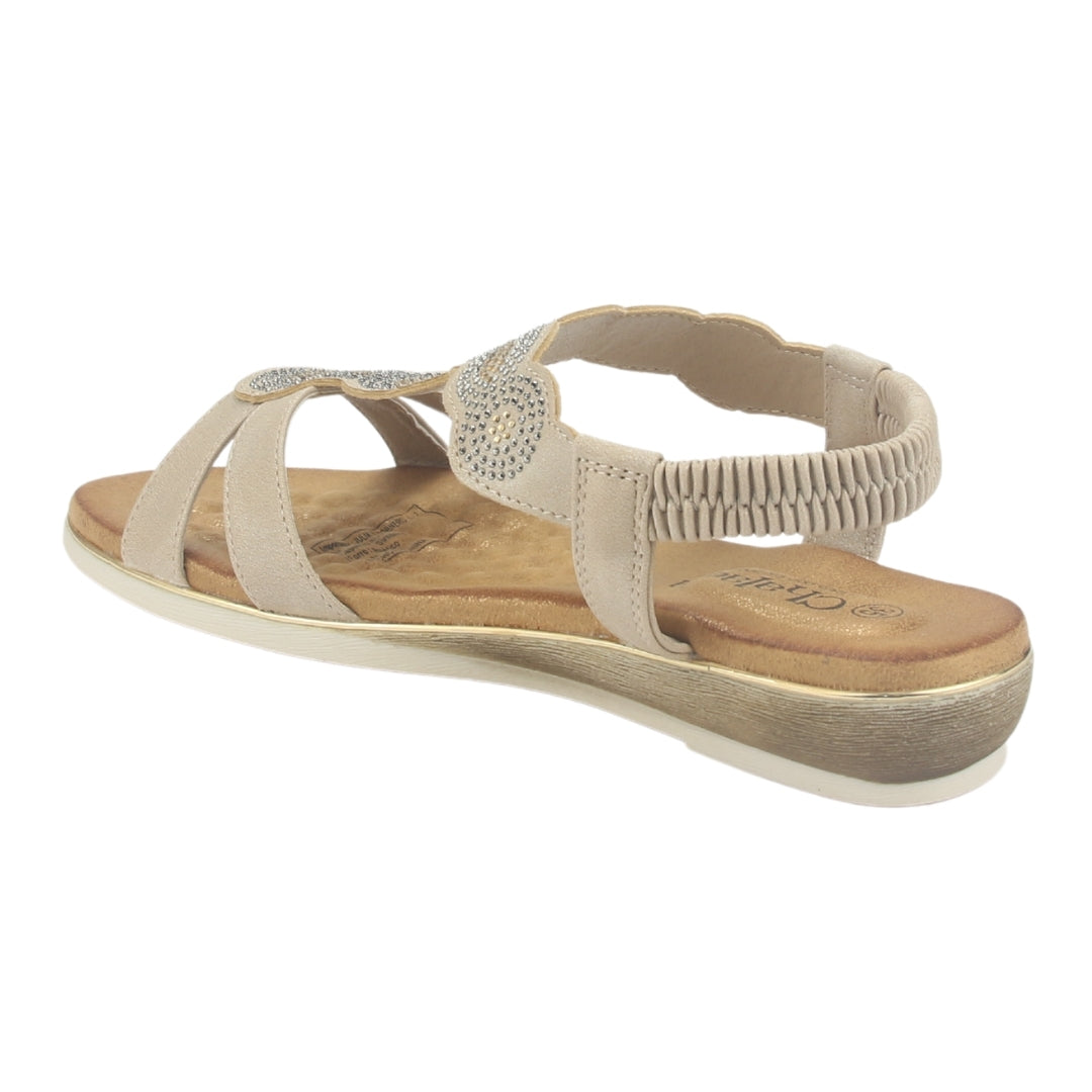 Sandalia Chalada Mujer Alka-1 Dorado Casual