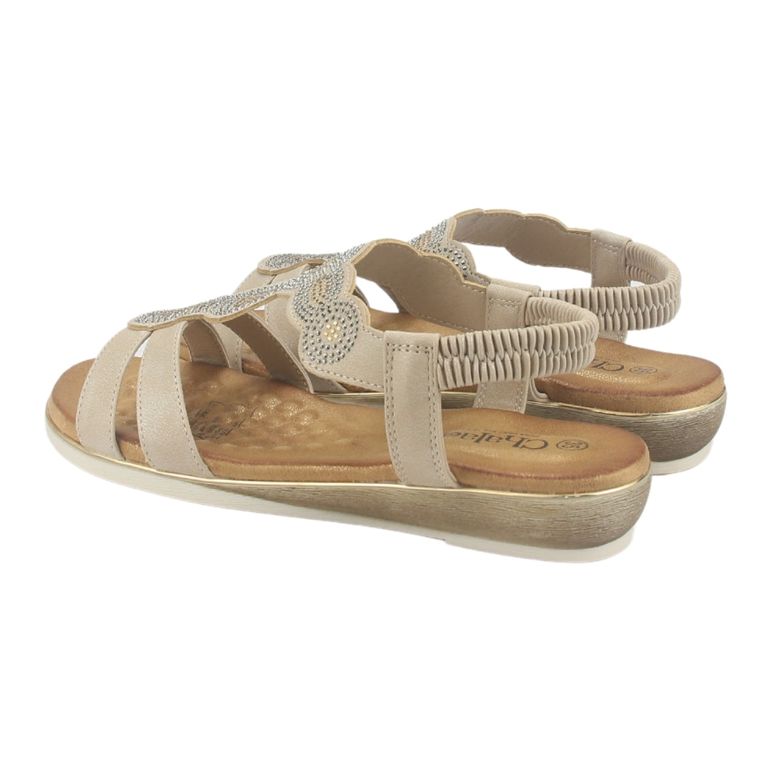 Sandalia Chalada Mujer Alka-1 Dorado Casual
