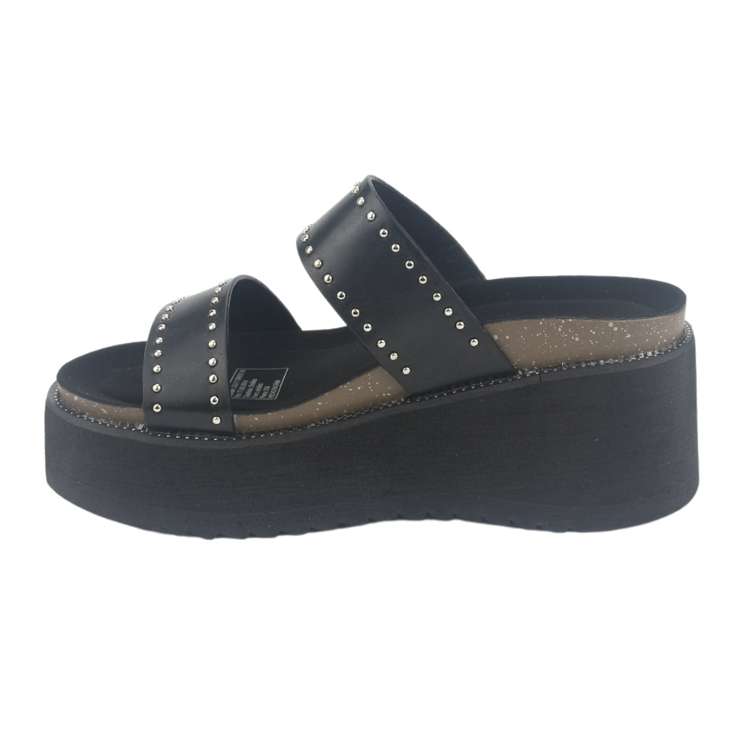Sandalia Chalada Mujer Viru-30 Negro Plataforma