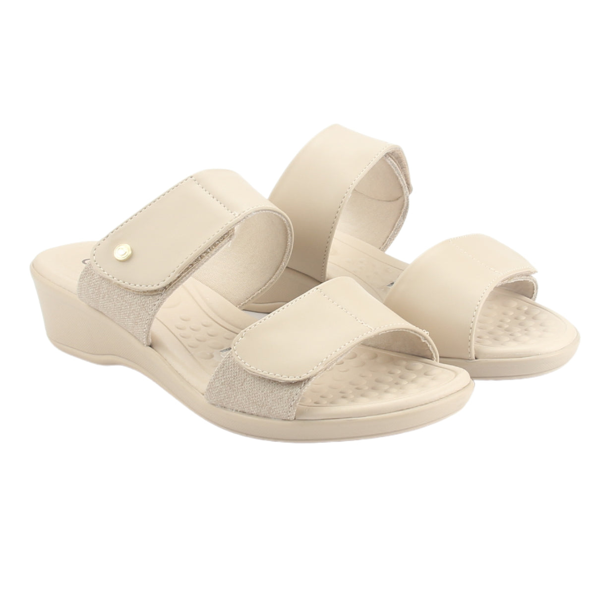 Sandalia Comfortflex Mujer 2472402 Beige Casual