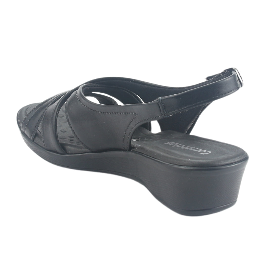 Sandalia Comfortflex Mujer 2472405 Negro Casual