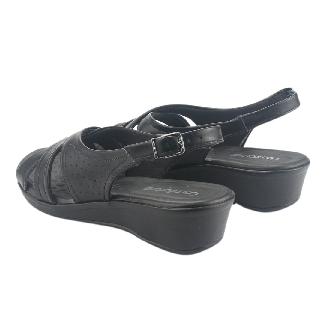 Sandalia Comfortflex Mujer 2472405 Negro Casual