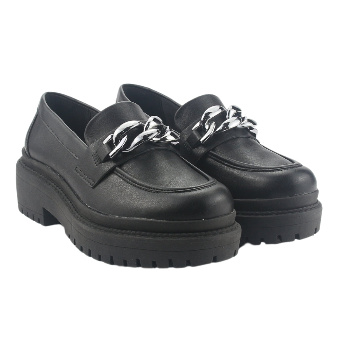 Mocasin Via Marte Mujer 013-006-01 Negro Casual