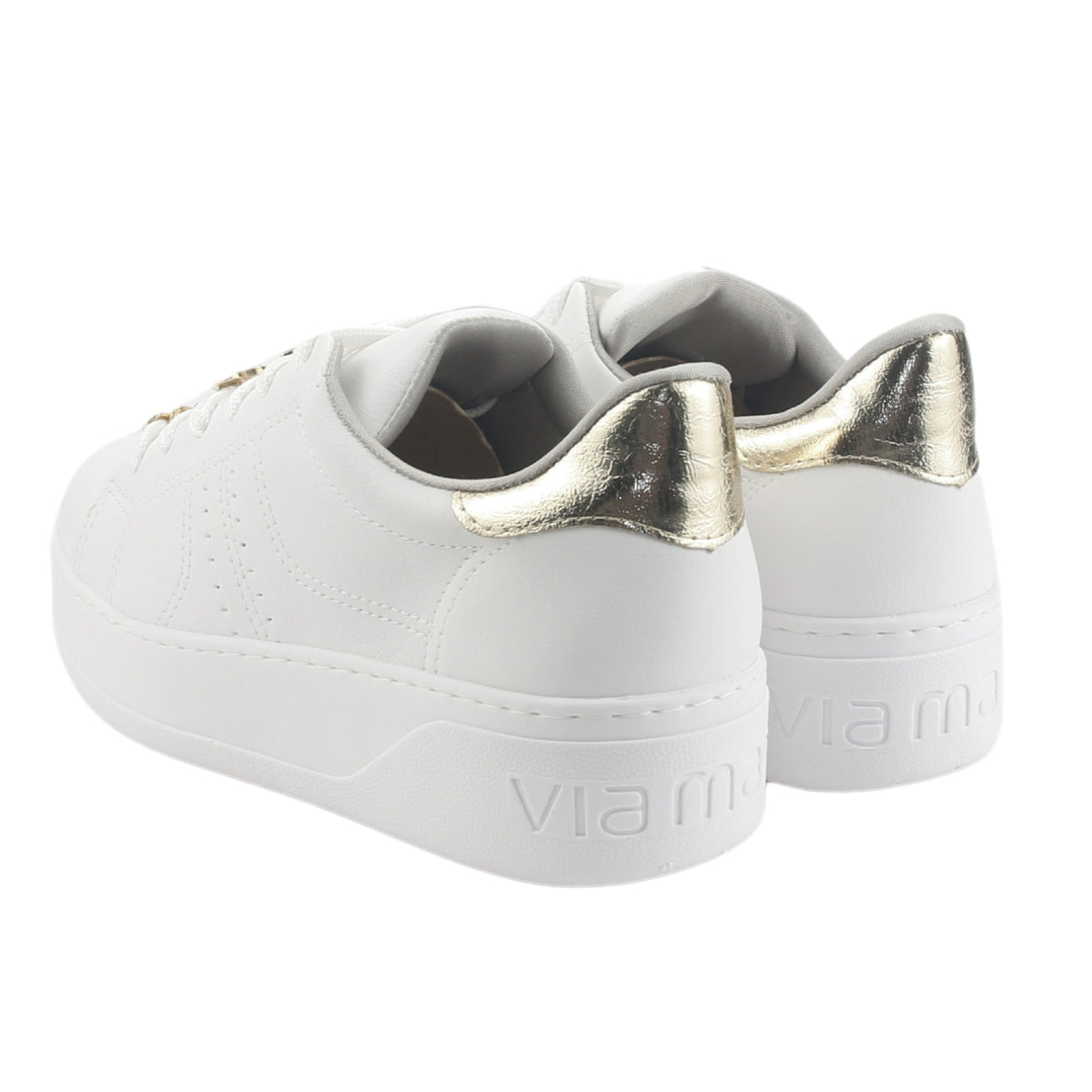Zapatilla Via Marte Mujer 023-002-01 Blanco Casual