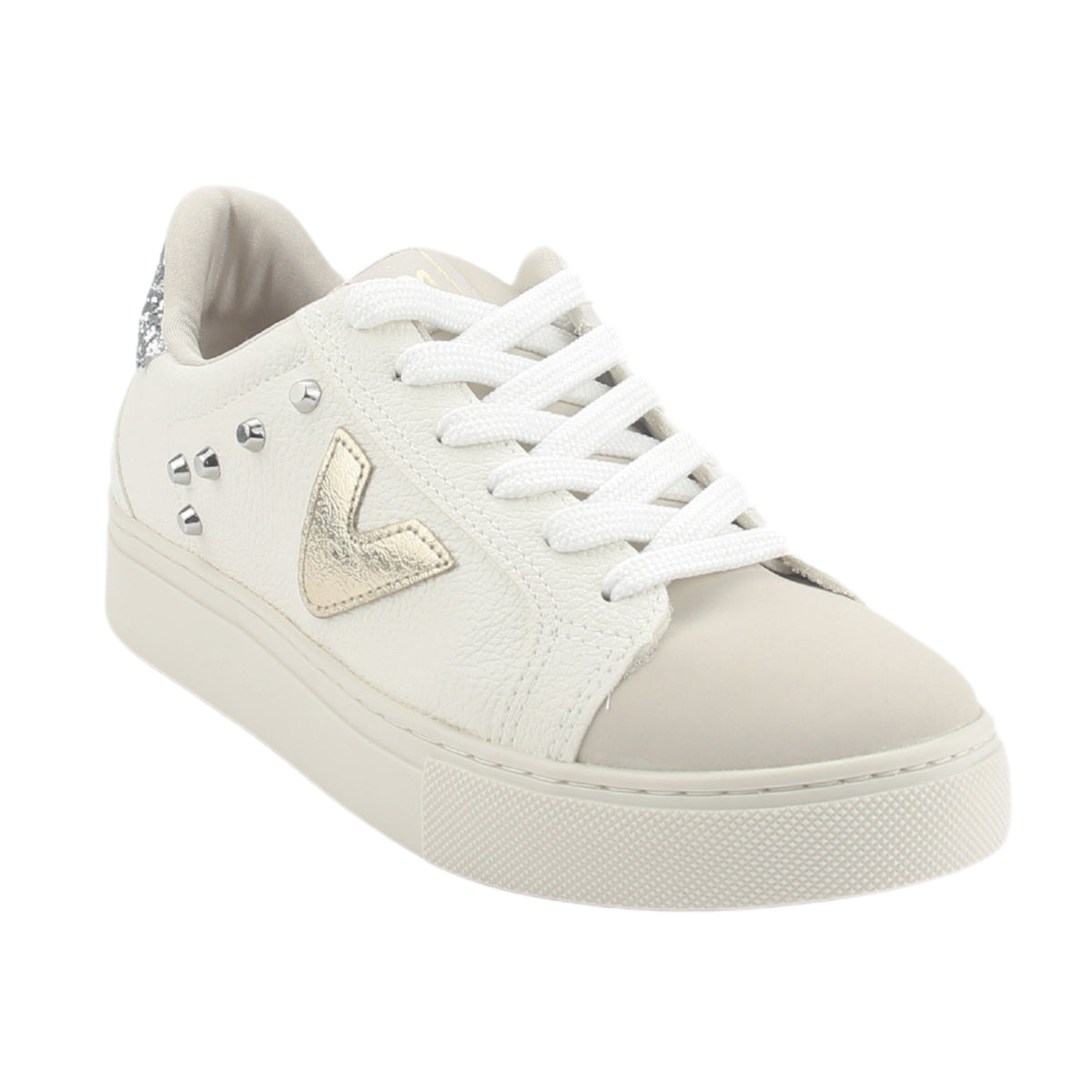 Zapatilla Via Marte Mujer 082-012-03 Beige Casual