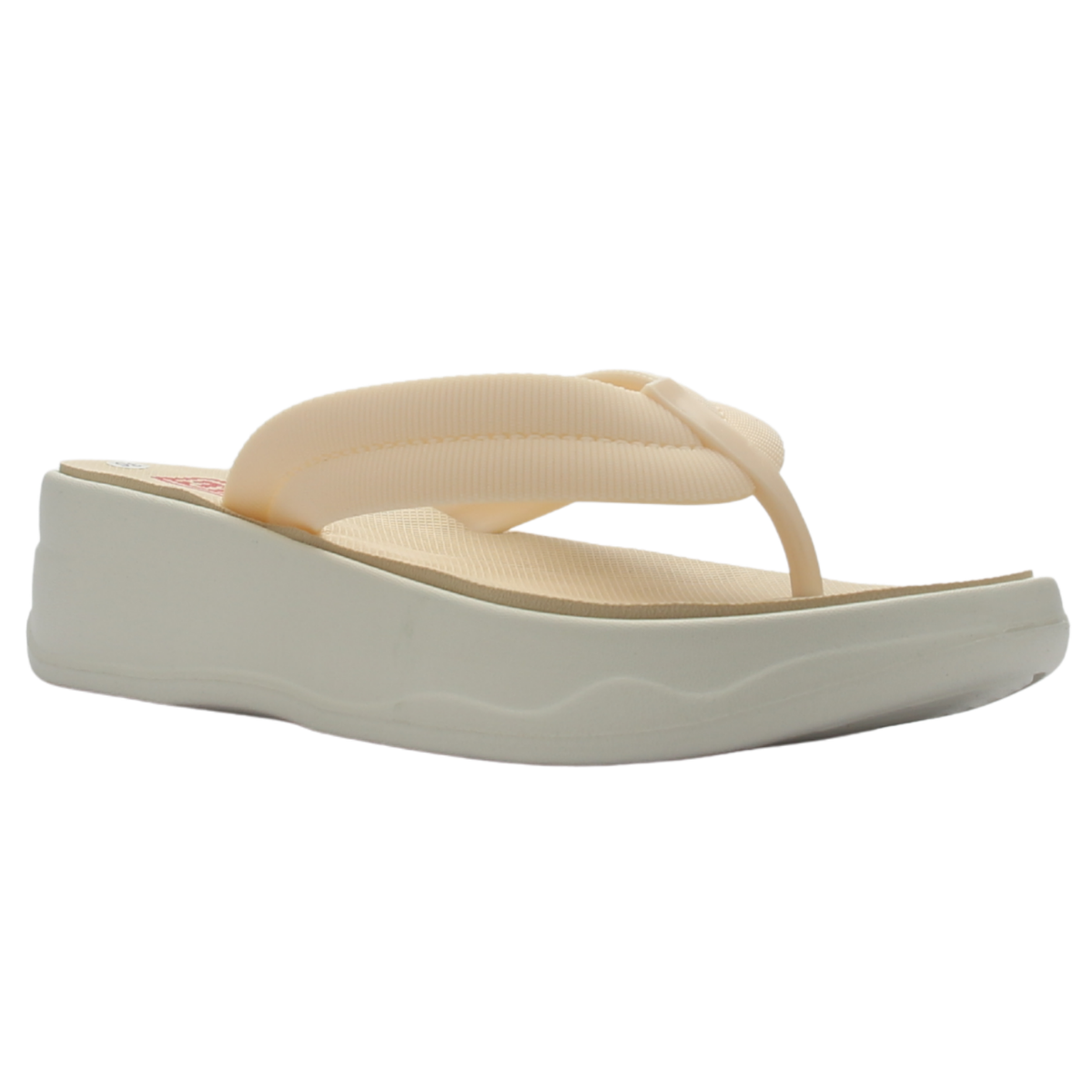 Sandalia de Mujer de color Beige Casual Funway Beach-49