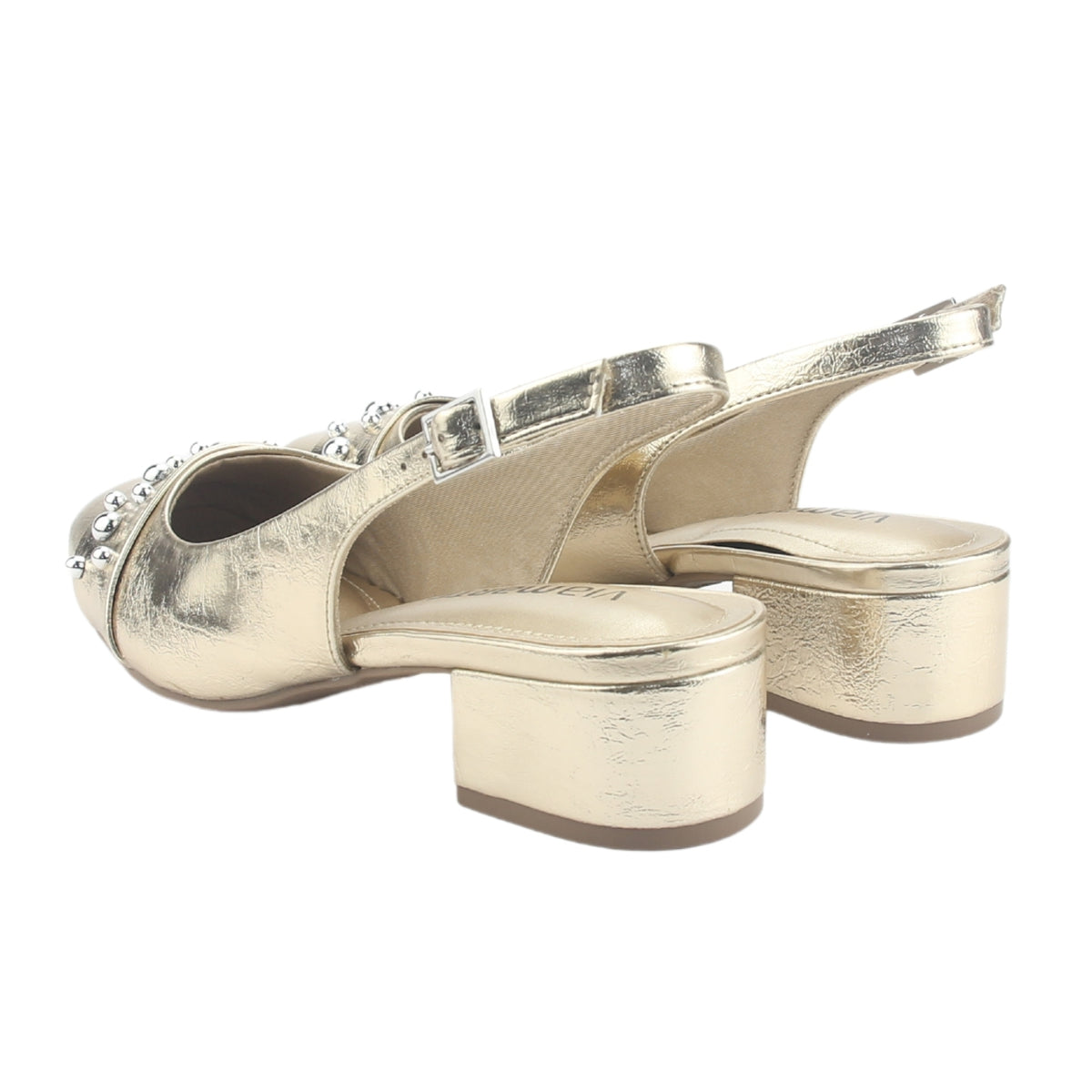 Zapato Via Marte Mujer 070-008-01 Dorado Casual