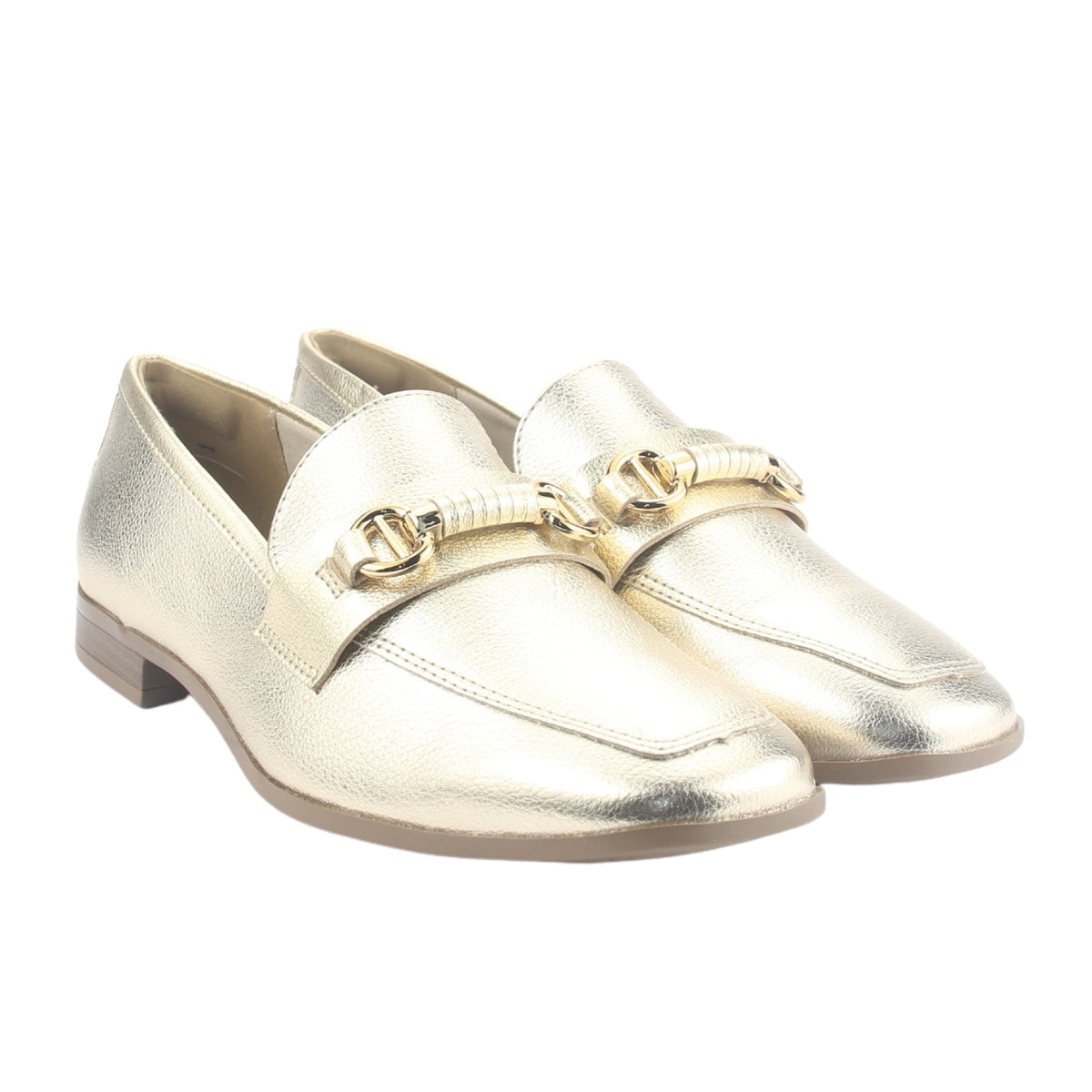 Mocasin Via Marte Mujer 075-009-01 Dorado Casual