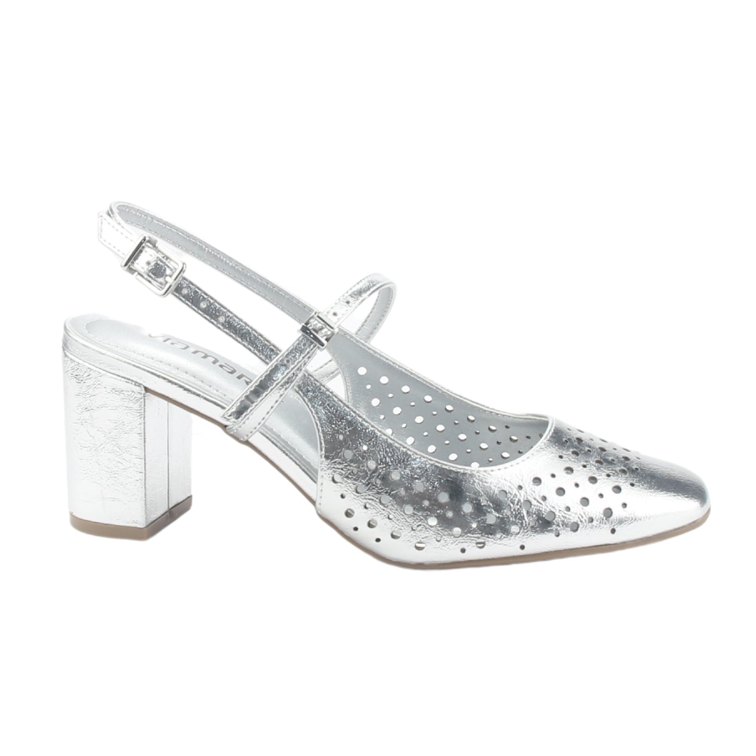 Zapato Via Marte Mujer 153-007-01 Plateado Casual