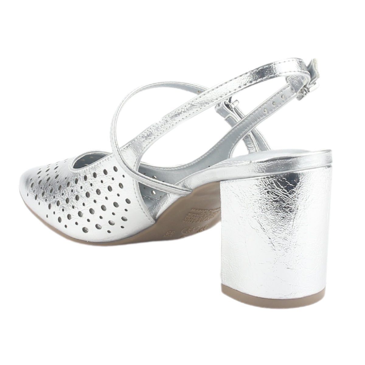 Zapato Via Marte Mujer 153-007-01 Plateado Casual