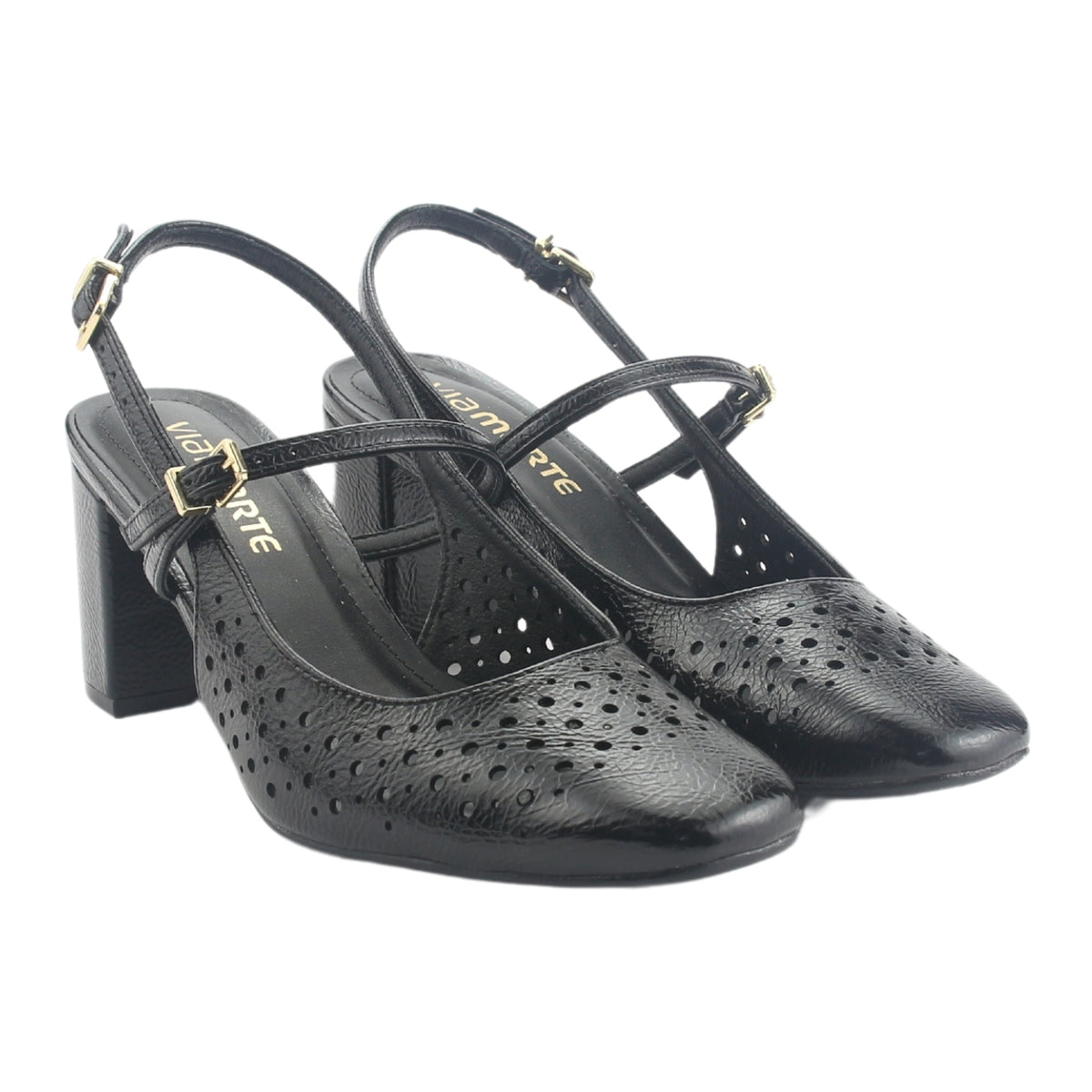 Zapato Via Marte Mujer 153-007-01 Negro Casual