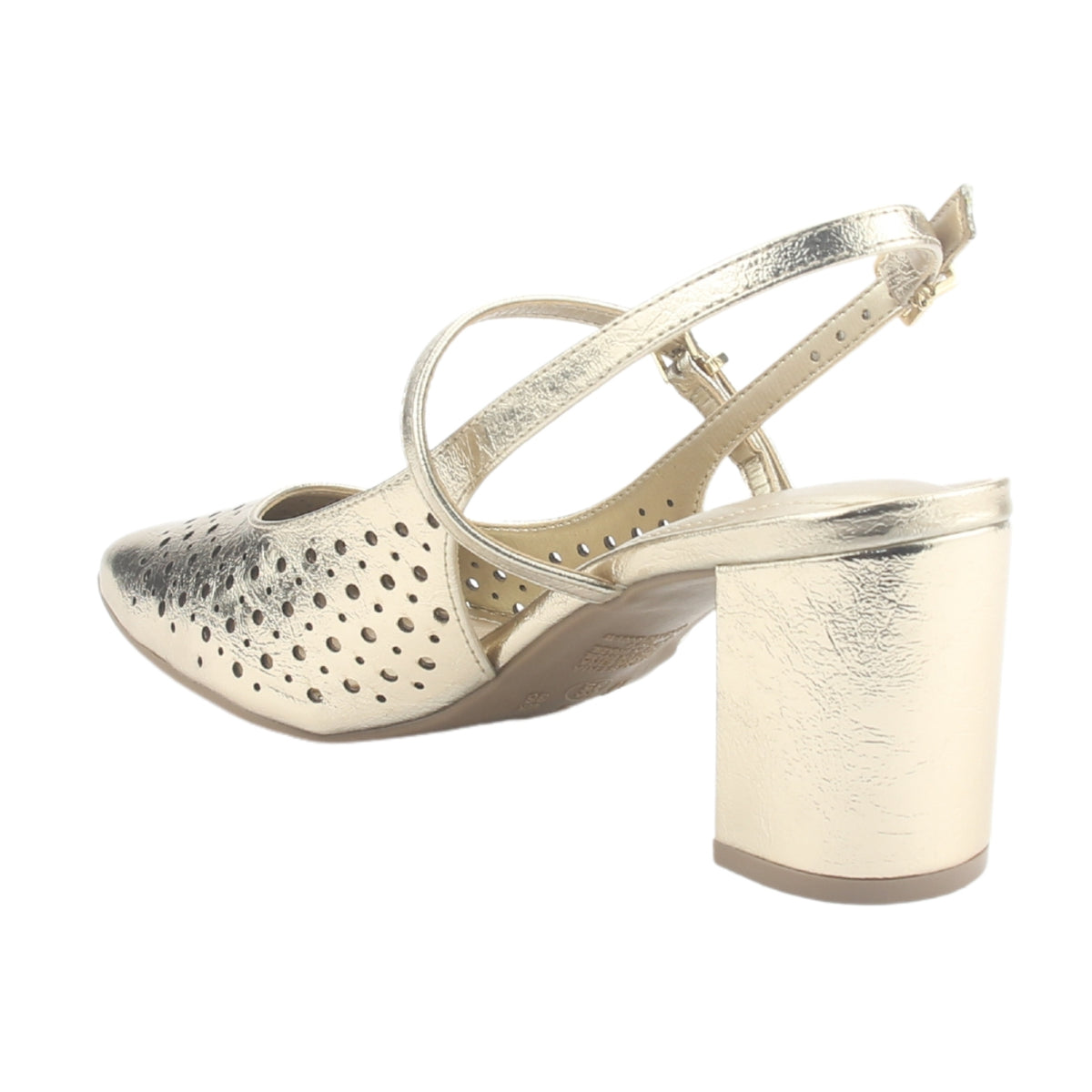 Zapato Via Marte Mujer 153-007-01 Dorado Casual