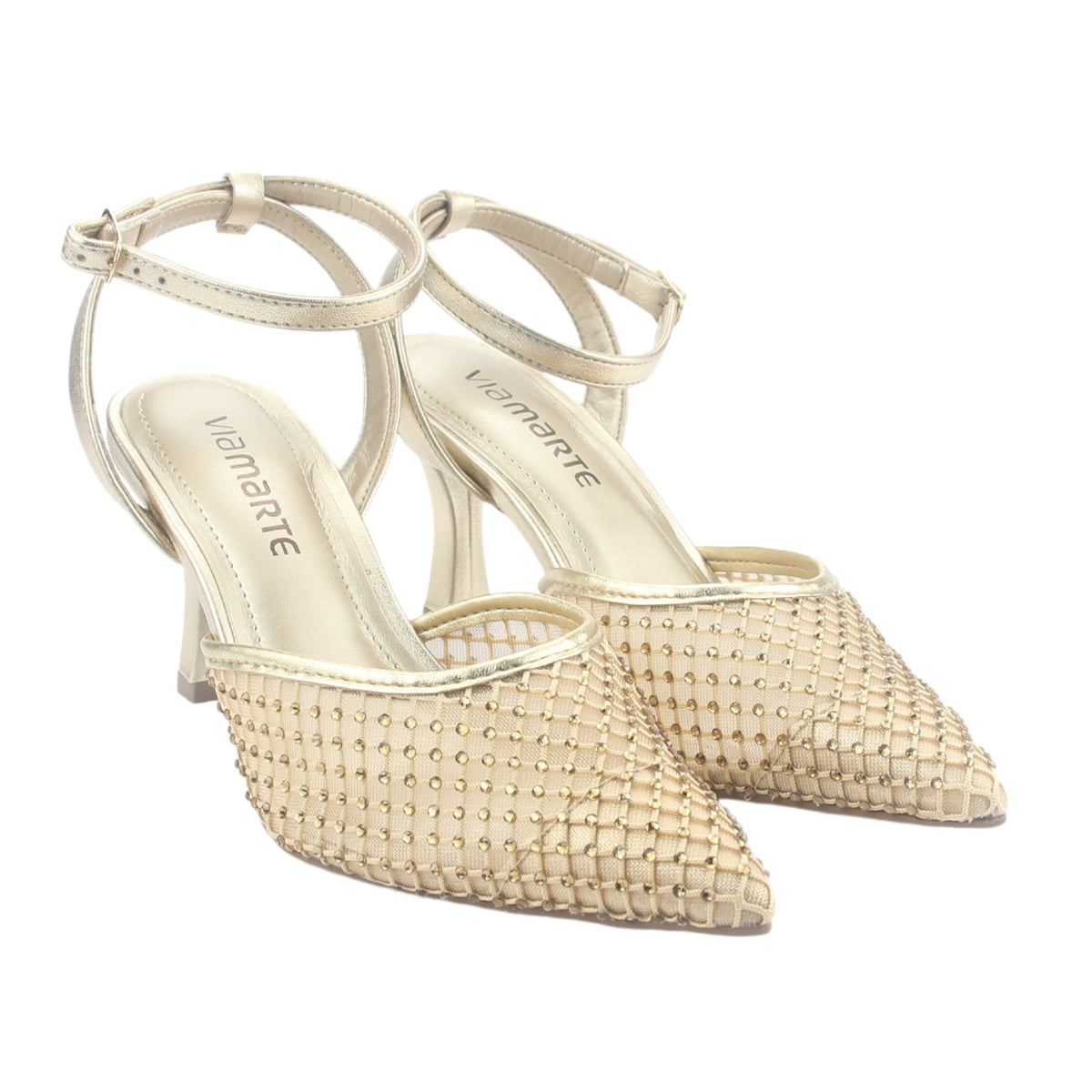 Zapato Via Marte Mujer 185-001-01 Dorado Casual