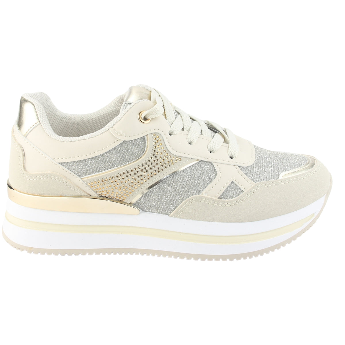 Zapatilla Chalada Mujer Jettixlow1 Dorado Urbano