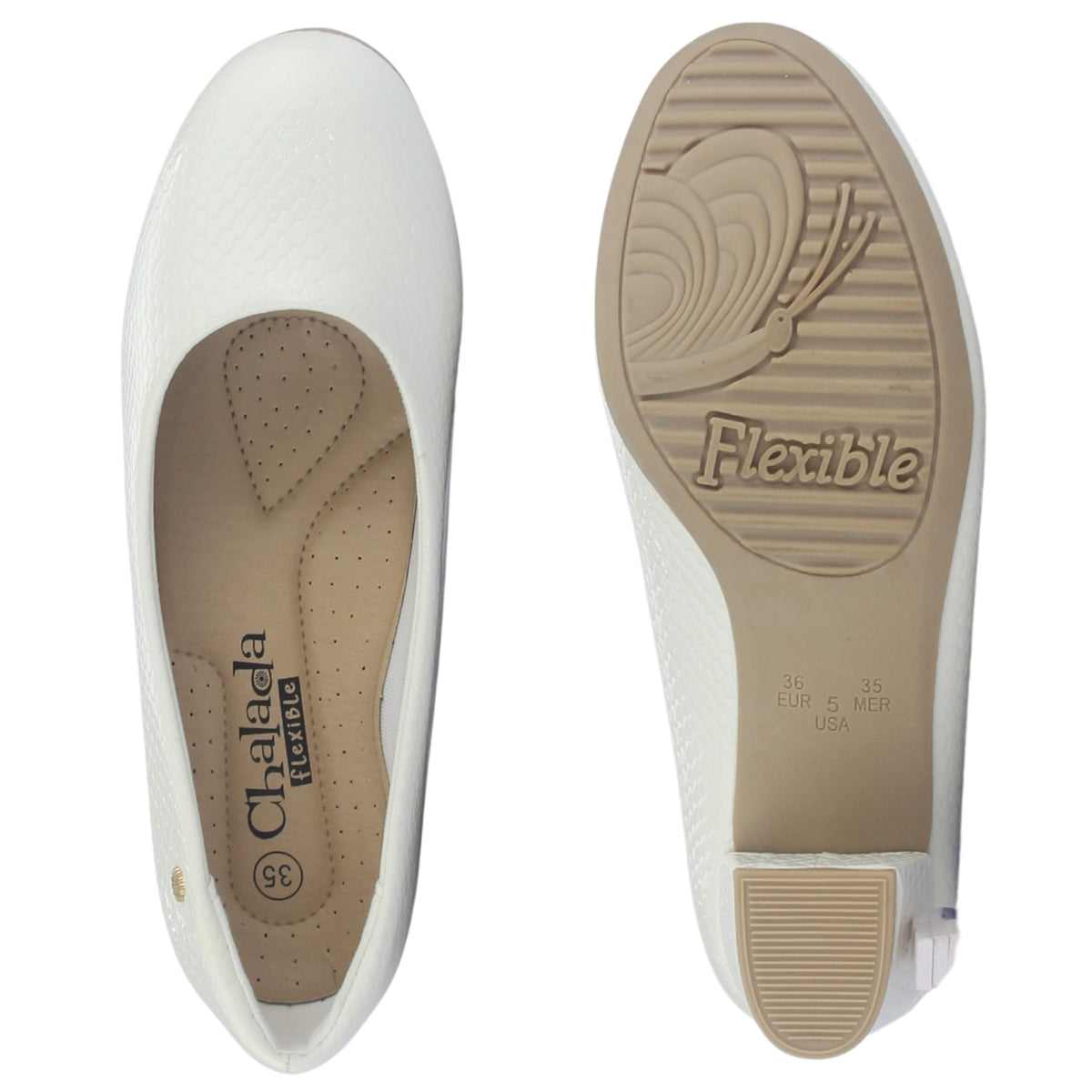 Zapato Mujer Chalada Flexi-58 Blanco Casual