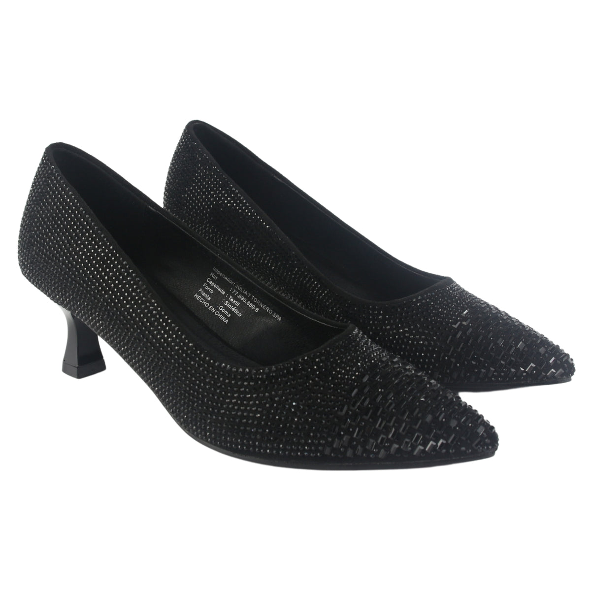 Zapato Chalada Mujer Rebi-3 Negro Casual