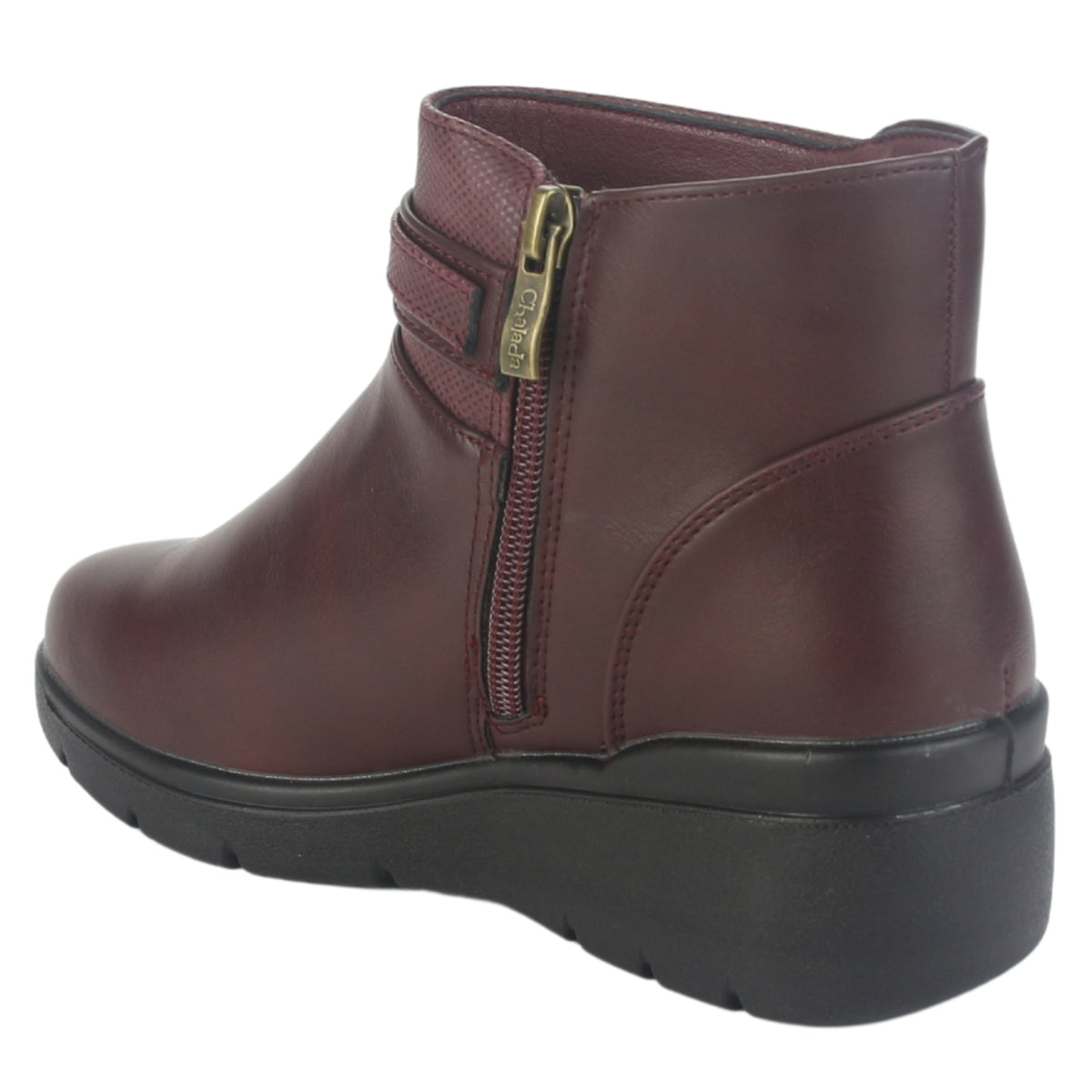 Botin Chalada Mujer Curve-5 Burdeo Casual