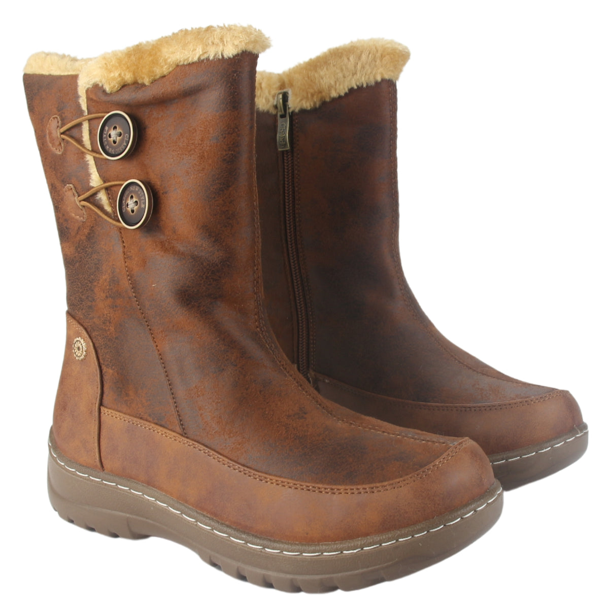 Botin Chalada Mujer Qual-8 Camel Casual